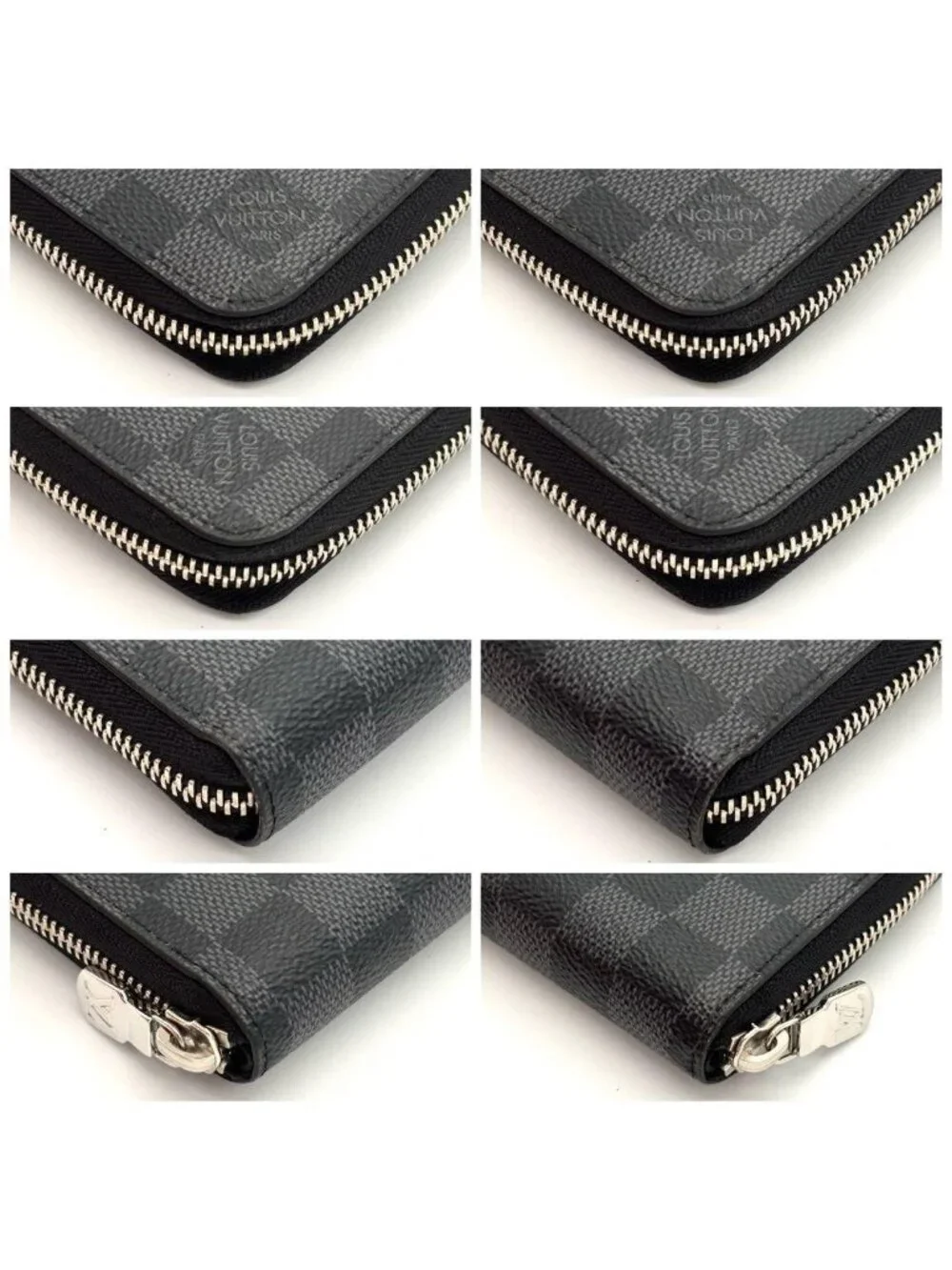 Louis Vuitton Wallet Damier Graphite Zippy Horizontal